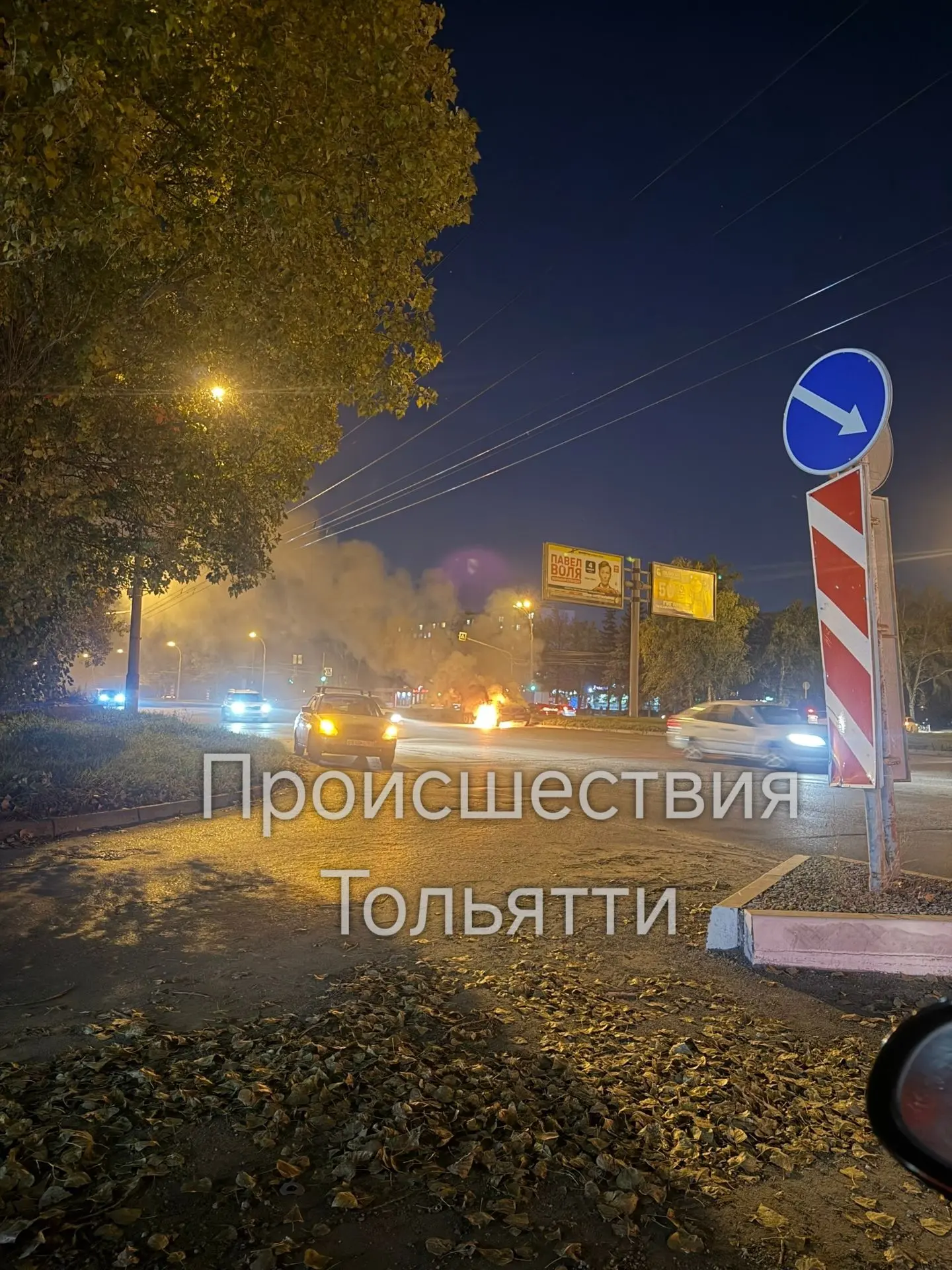 В  18:50 На Московском взорвался автомобиль, водитель успел выскочить