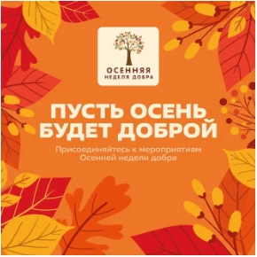 13 октября в нашем городе дан старт муниципальному этапу областной акции «Осенняя недел...