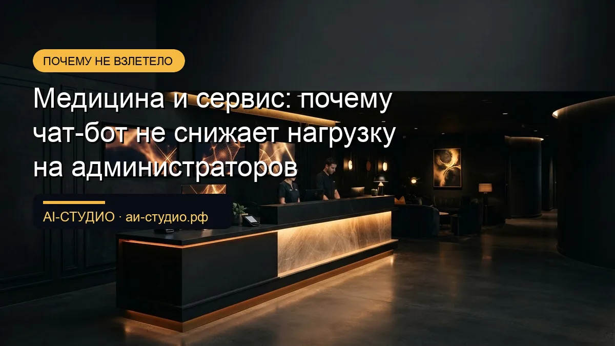 Почему чат-бот не снижает нагрузку на персонал