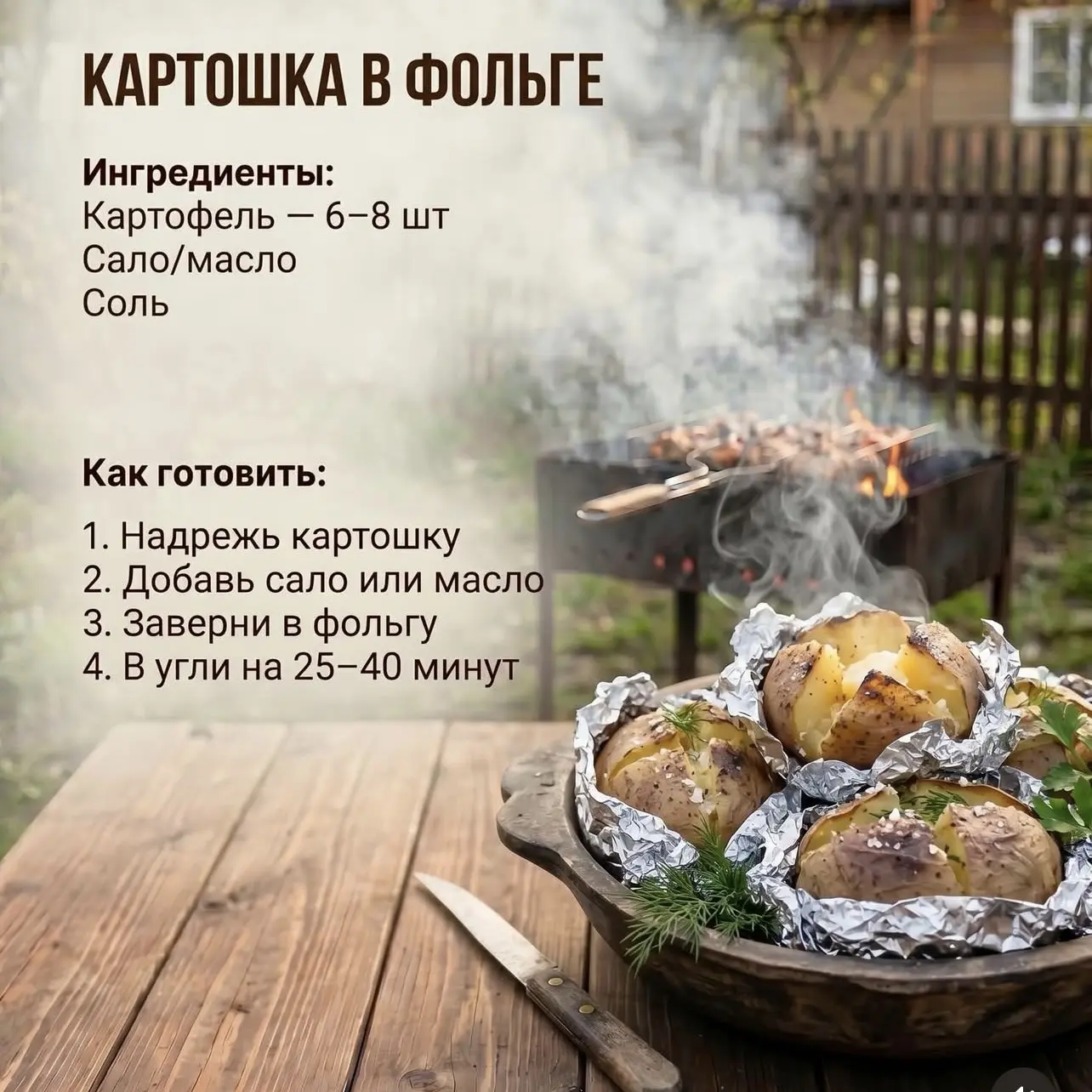 Закуски на мангале ✨🤍