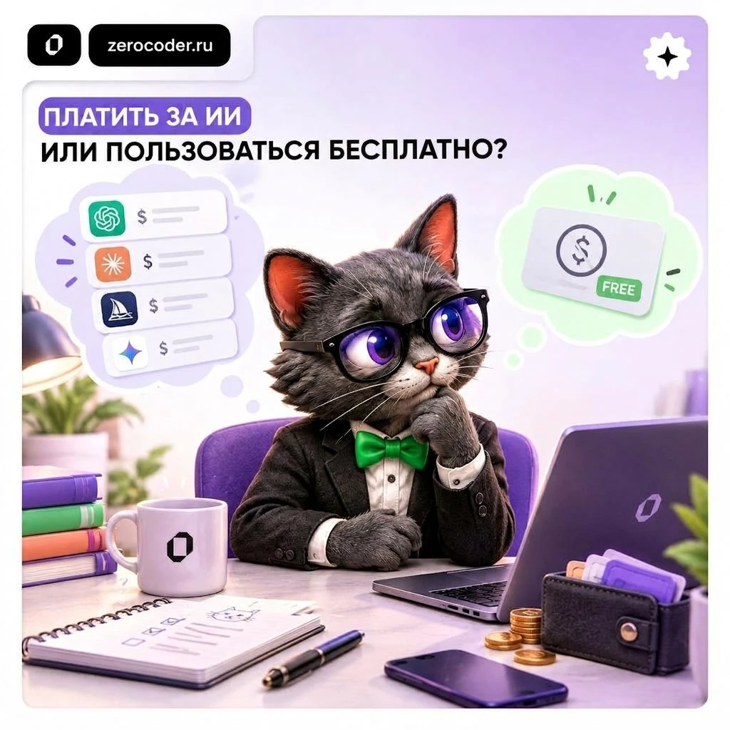 💳 Платите за нейросети или хватает бесплатных?