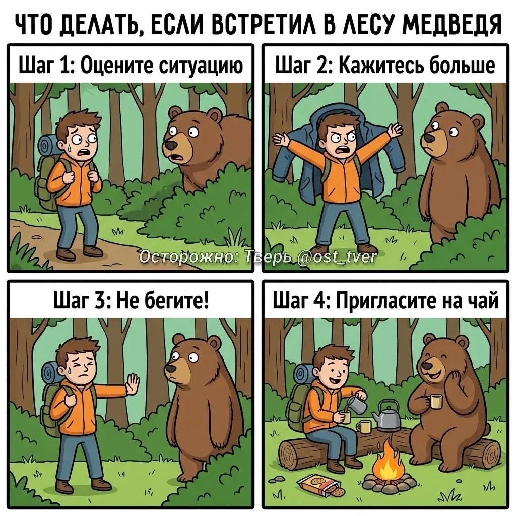 🐻❌ В Тверской области опровергли тревожные слухи о нападениях медведей на людей