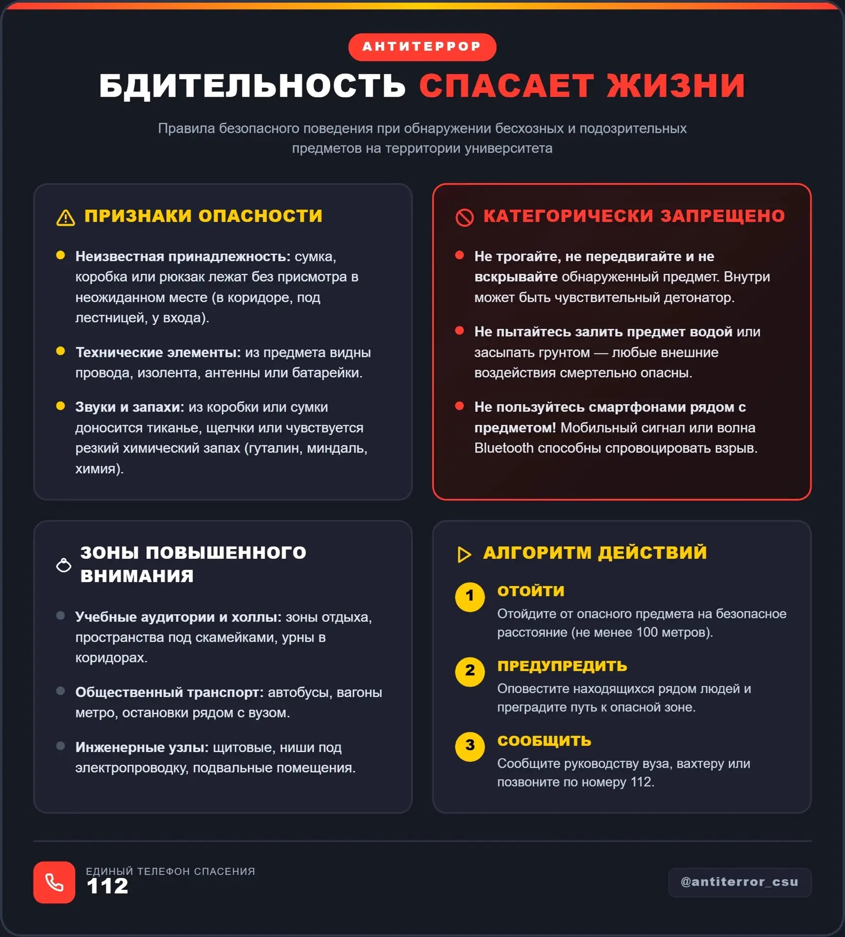 📱❌ А вы знали, почему нельзя пользоваться мобильным телефоном рядом с бесхозной сумкой?