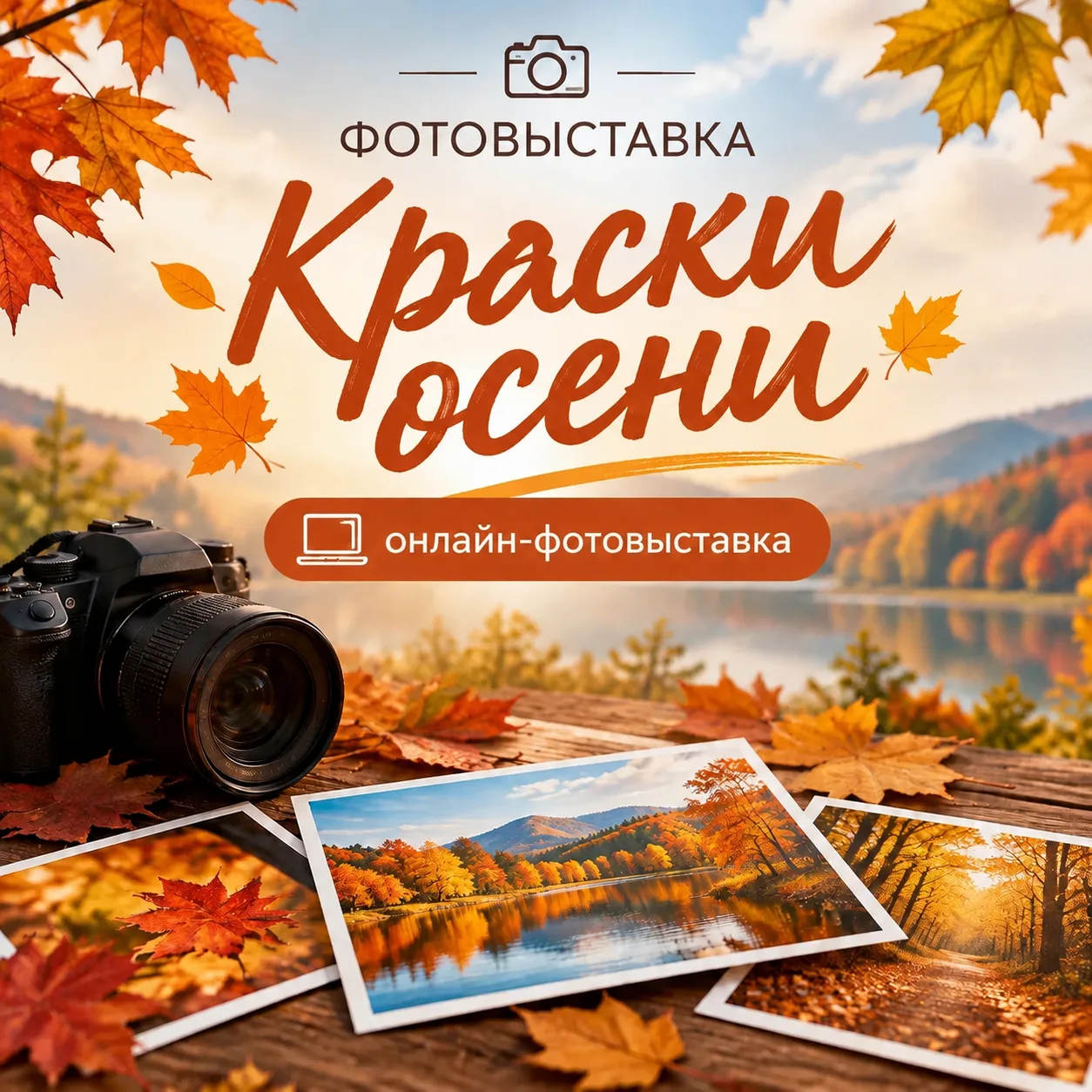 🍂«Краски осени»:онлайн‑фотовыставка!