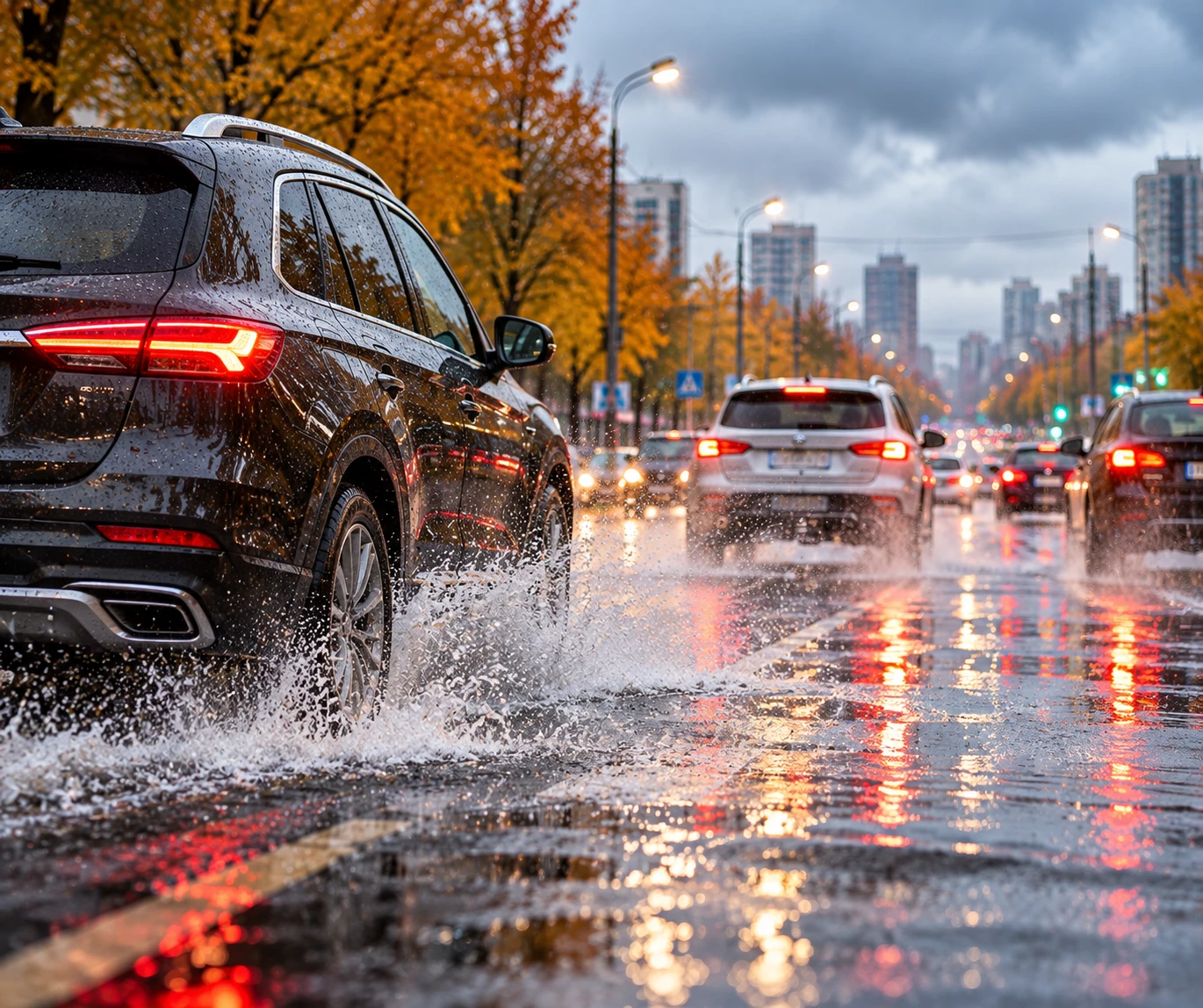🌧️ Как ездить по мокрой дороге безопаснее?