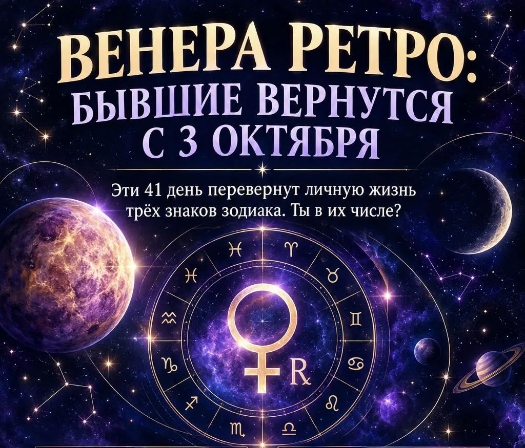 Ретроградная Венера с 3 октября: что будет с любовью и деньгами?