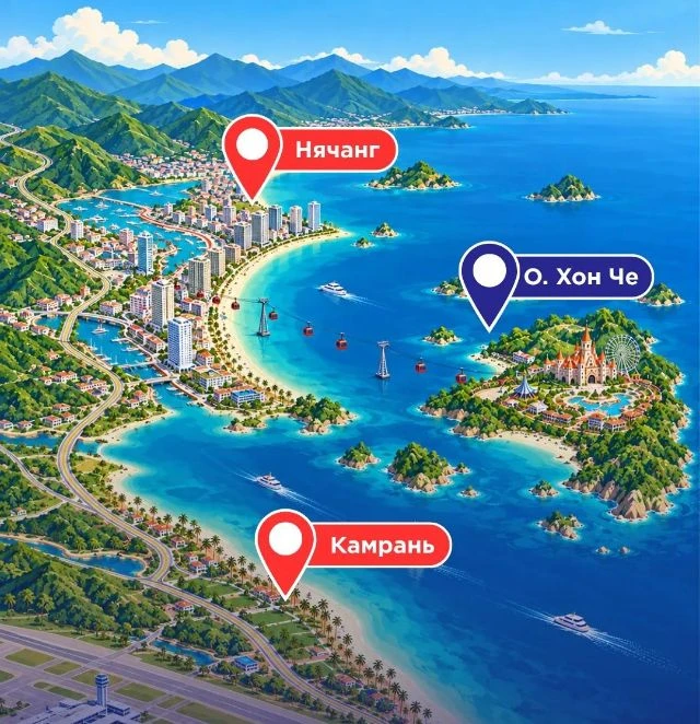 🇻🇳Три локации - три разных формата отдыха в Нячанге!
