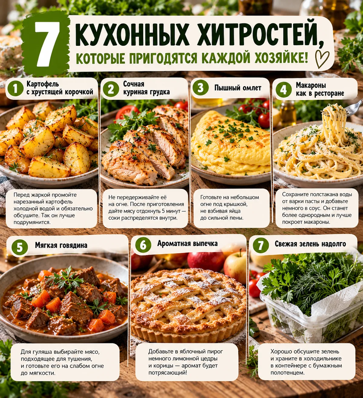 🥔 7 КУХОННЫХ ХИТРОСТЕЙ, КОТОРЫЕ ПРИГОДЯТСЯ КАЖДОЙ ХОЗЯЙКЕ!