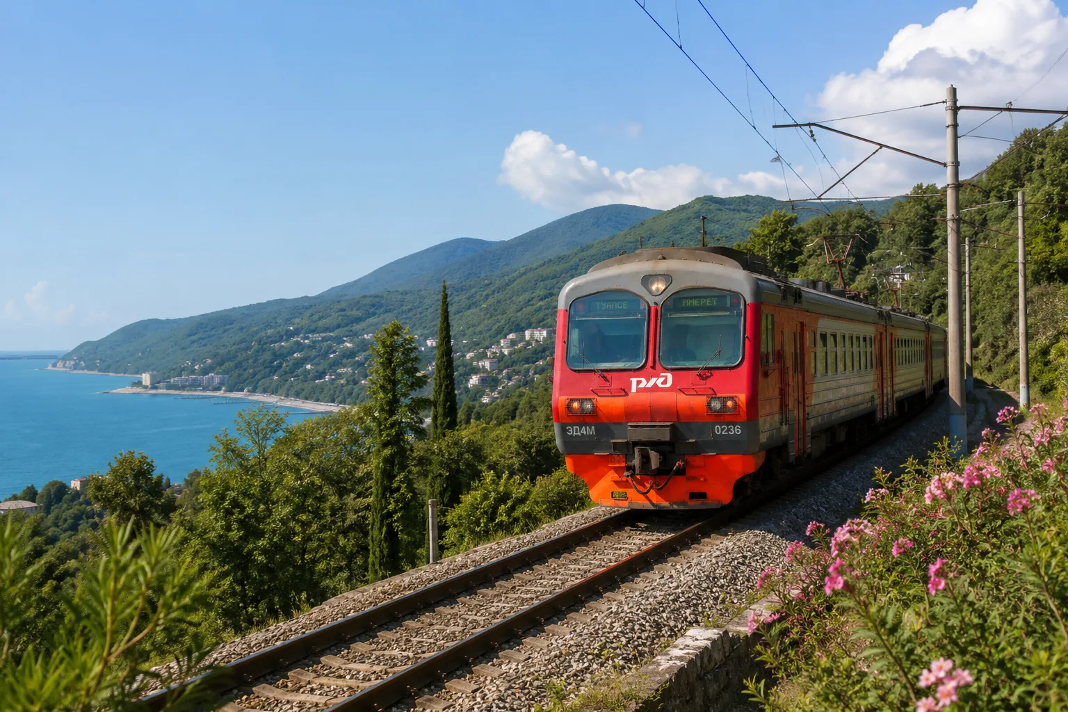 🚆 Жителей Туапсе предупредили об изменениях в движении поездов