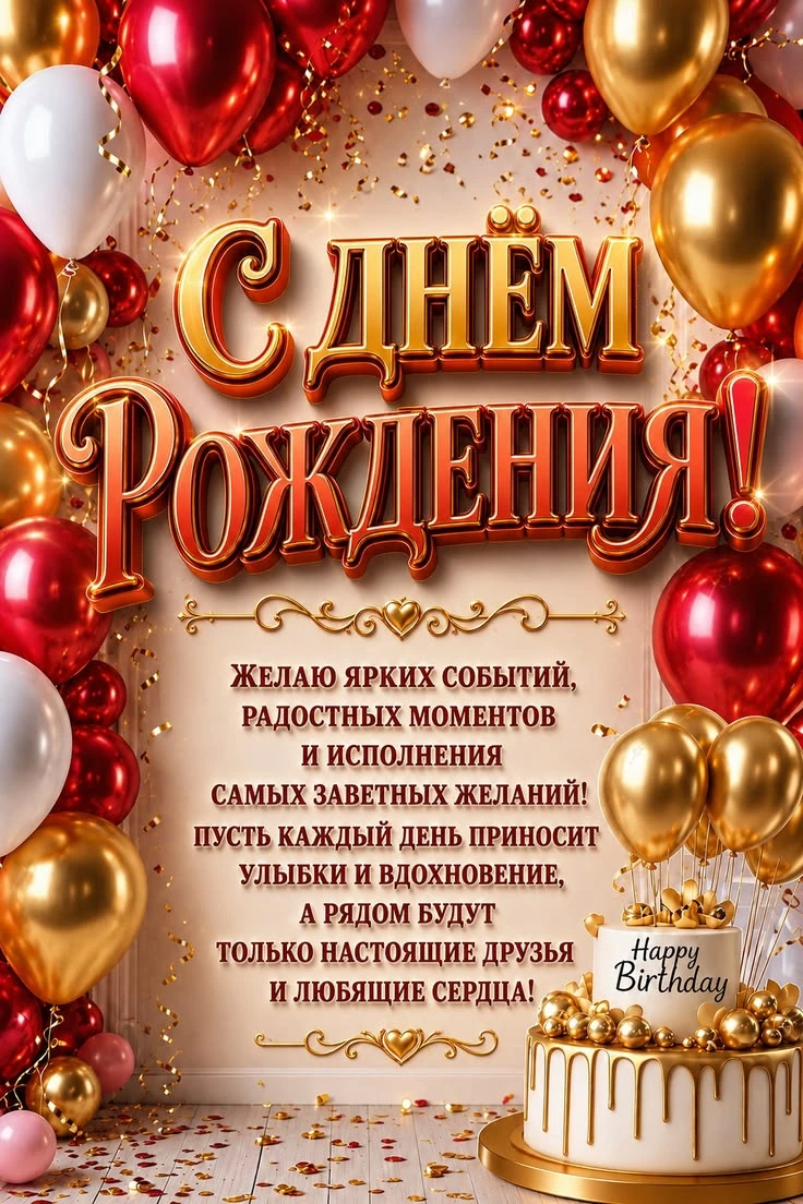 Поздравляем с Днём рождения! 🎂🎁