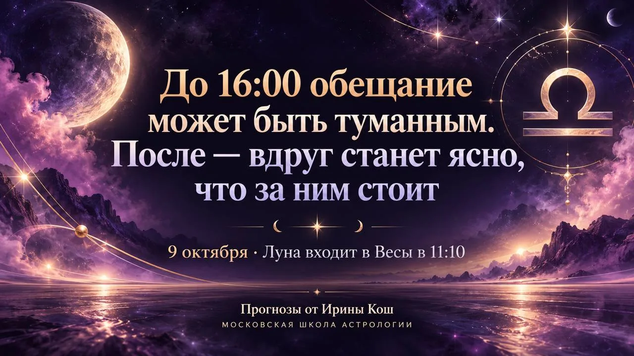 🌙♎9 октября, пятница