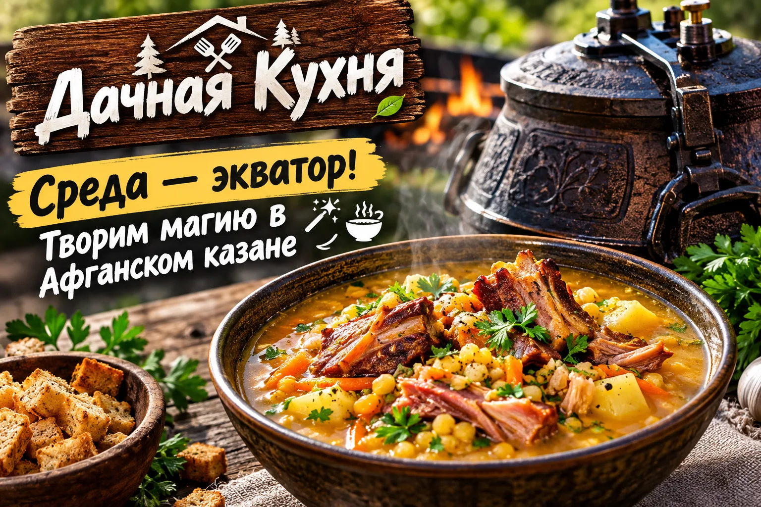 ​🐫💣 Среда — экватор! Творим магию в Афганском казане 🪄🍲