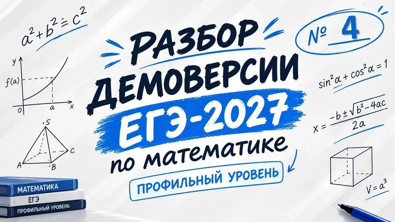 РАЗБОР ДЕМОВЕРСИИ ЕГЭ 2027 (ПРОФИЛЬ): ЗАДАНИЕ 4 — ТЕОРИЯ ВЕРОЯТНОСТЕЙ!