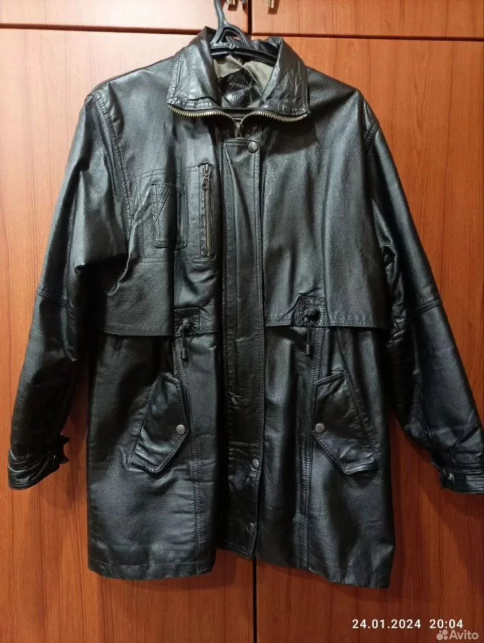 Куртка женская, кожаная, демисезонная, размер 50-52 🧥