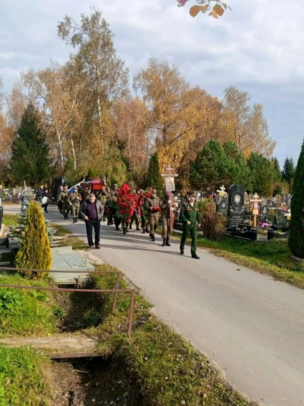 В Чехове простились с участником СВО