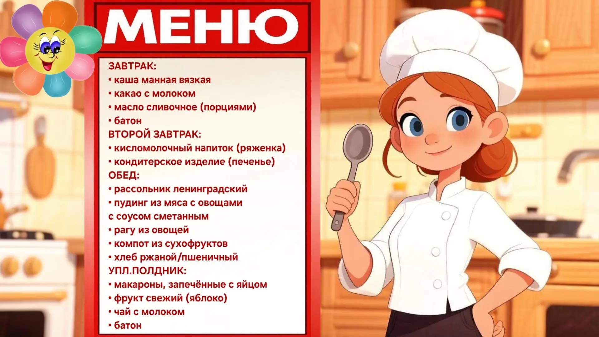 Мы точно знаем: если повар готовит с душой, то и детки кушают с аппетитом!