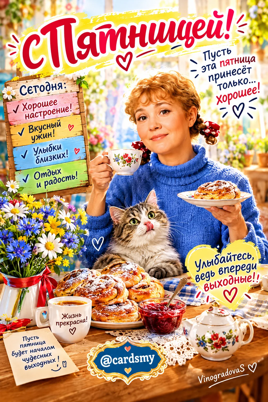 Пусть пятница будет началом  прекрасных выходных!