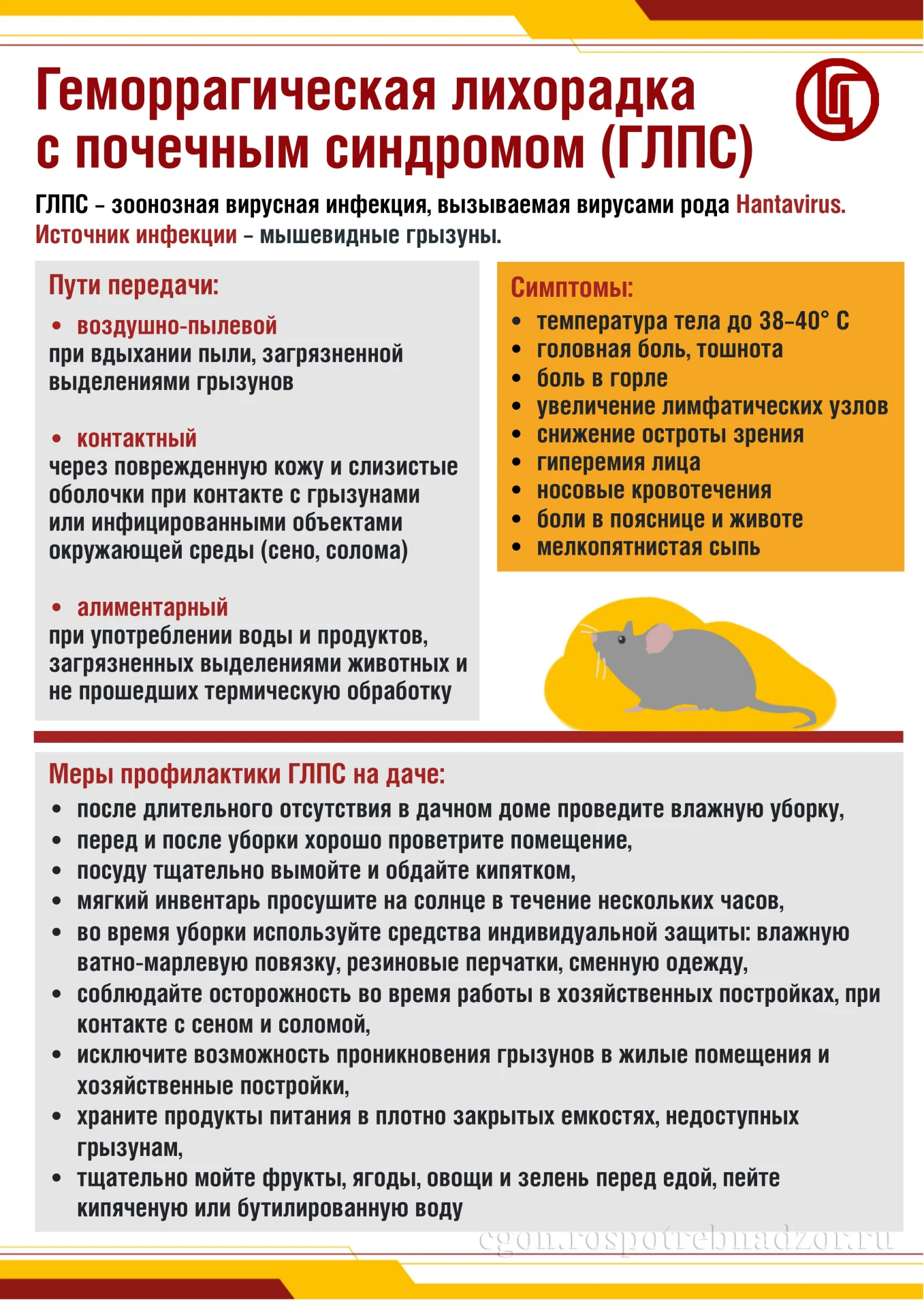 Осторожно, мышь! 🐁 Профилактика ГЛПС в частном секторе 🏡