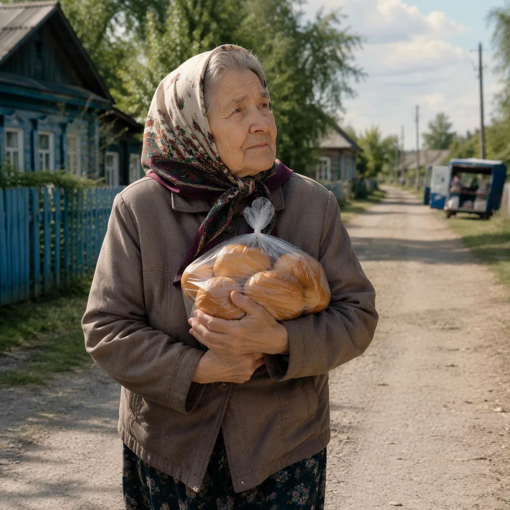 Таисия Павловна спешила по широкой сельской улице, прижимая к груди пакет со свежими бу...