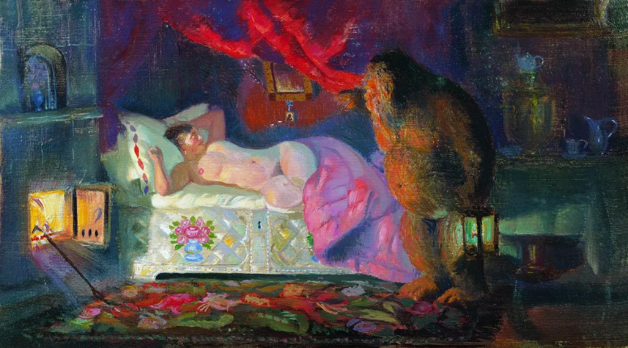 "Купчиха и домовой", 1922.