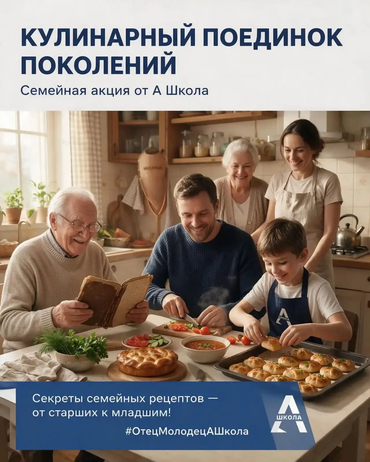 🍳Кулинарный поединок поколений: объединяем семьи за общим столом! 🍳