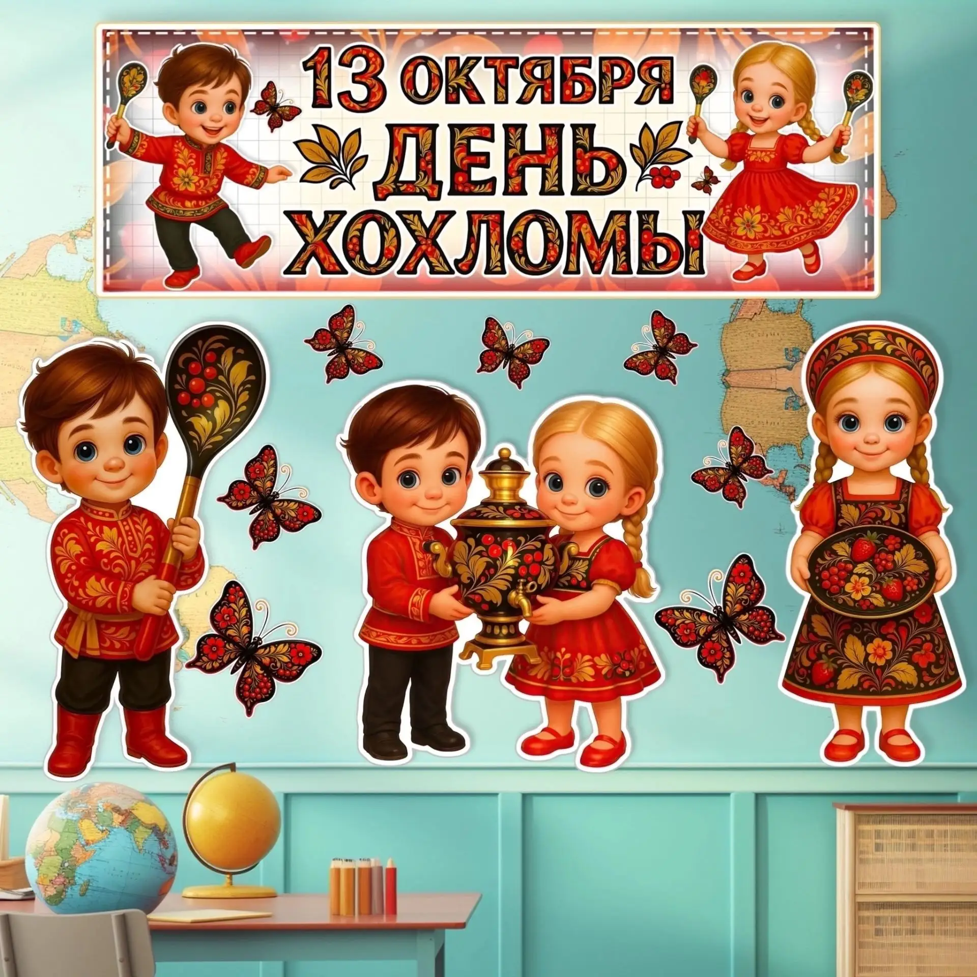 «День хохломы» в группе "Капельки" — это увлекательное тематическое событие!