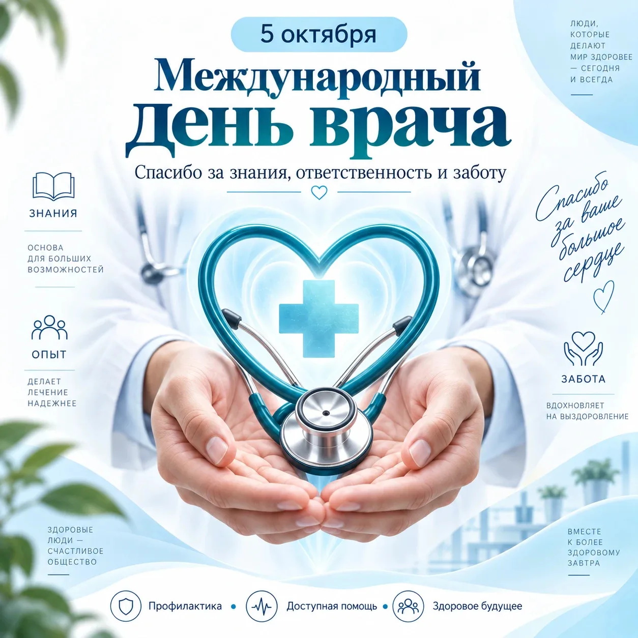 👩‍⚕️ 5 октября — Международный день врача