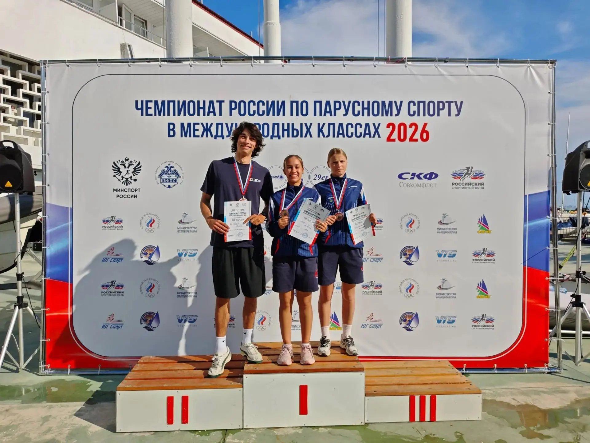 ⛵ 🥉🥉 Две бронзовые медали приморских яхтсменов на чемпионате России