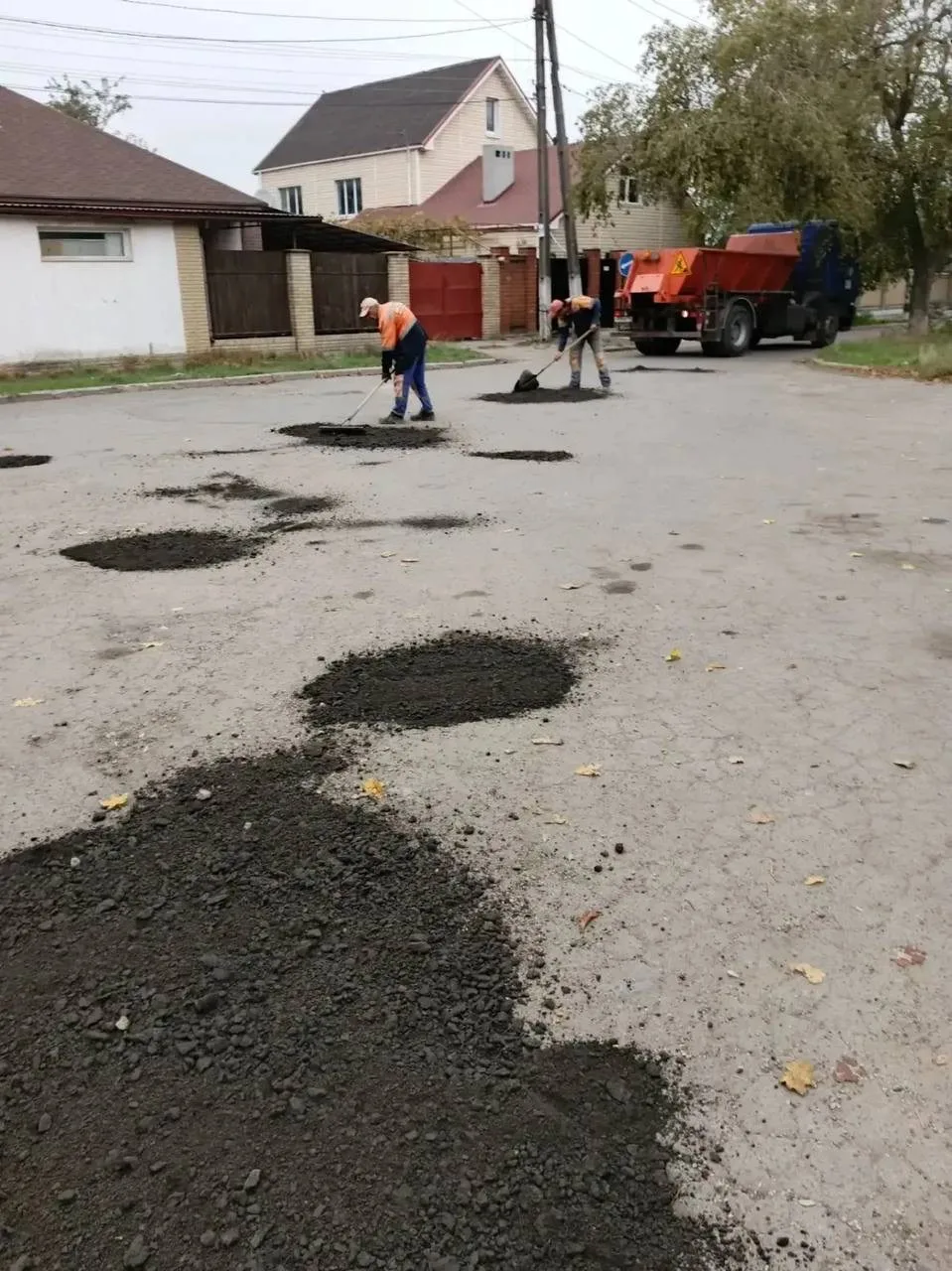 ✅ Выполнен ямочный ремонт пр переулку Олимпийскому