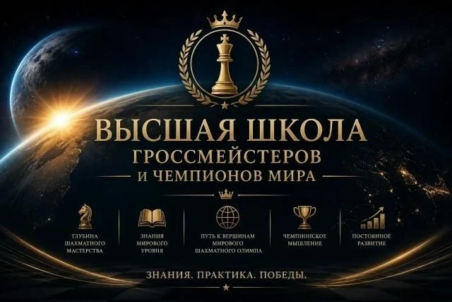 Высшая школа гроссмейстеров и чемпионов мира открывает бесплатные занятия!