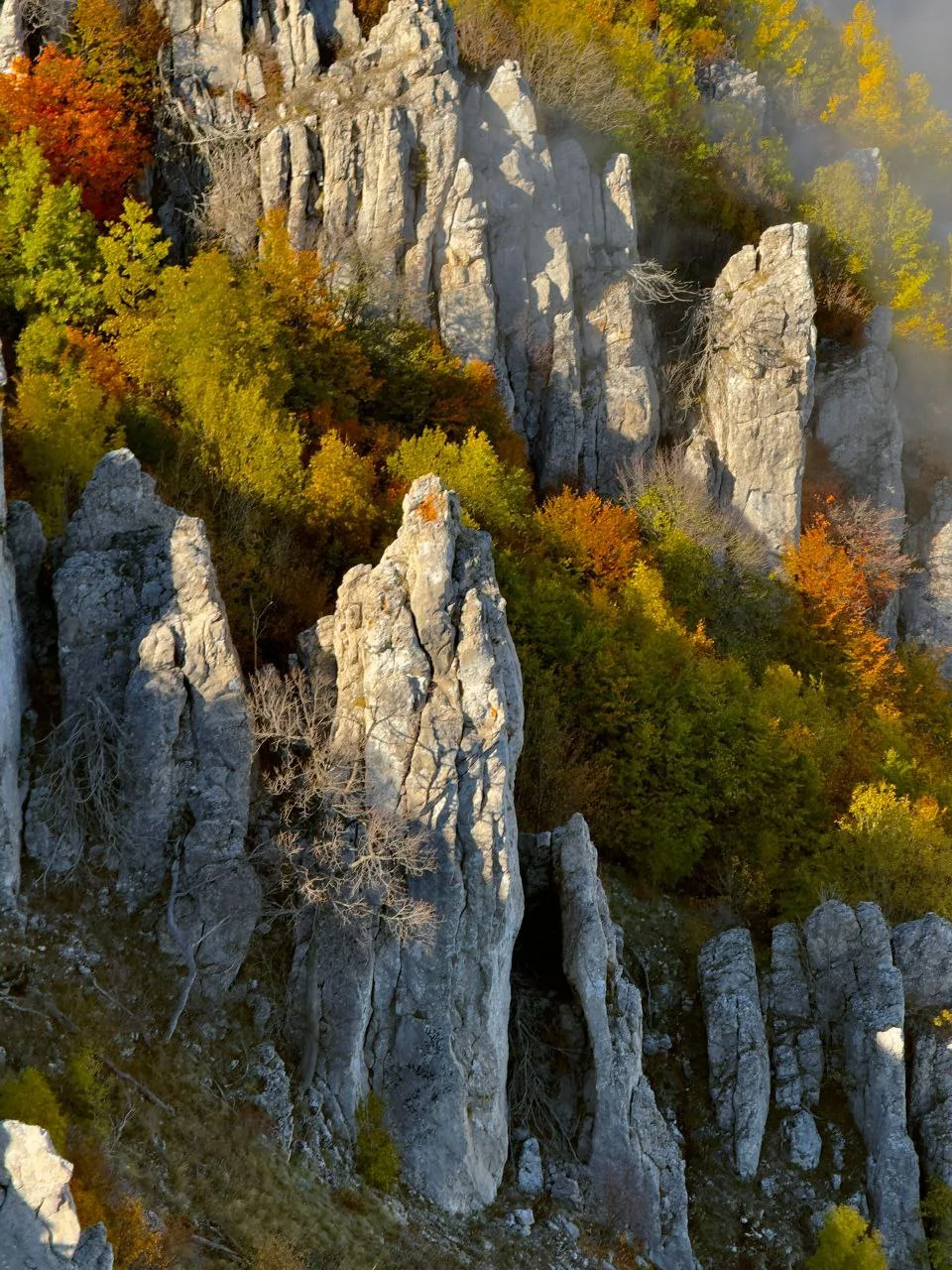 Одно из самых красивых мест Крыма. Перья Хапхала осенью