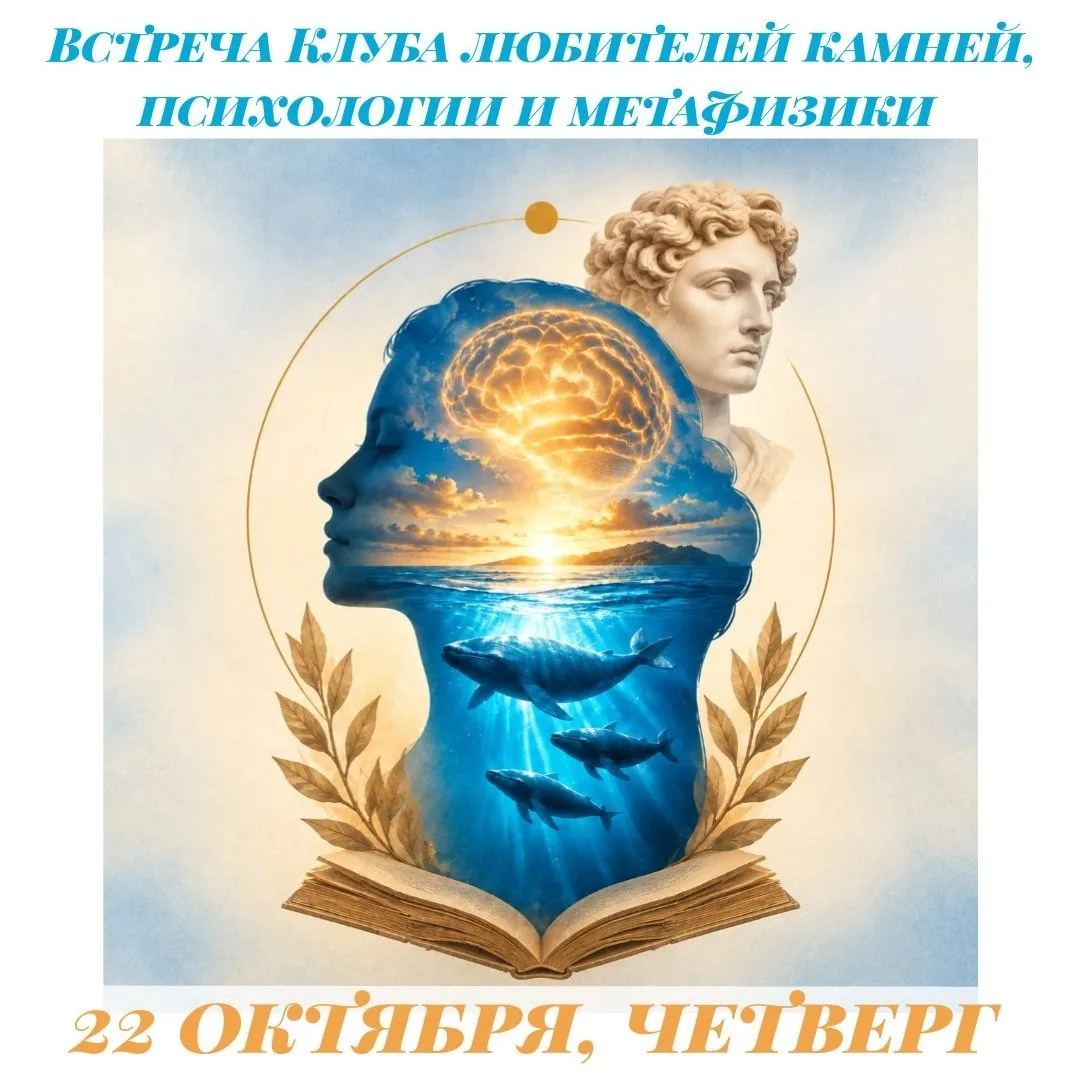 ❗️Приглашаем на встречу Клуба любителей камней, психологии и метафизики.