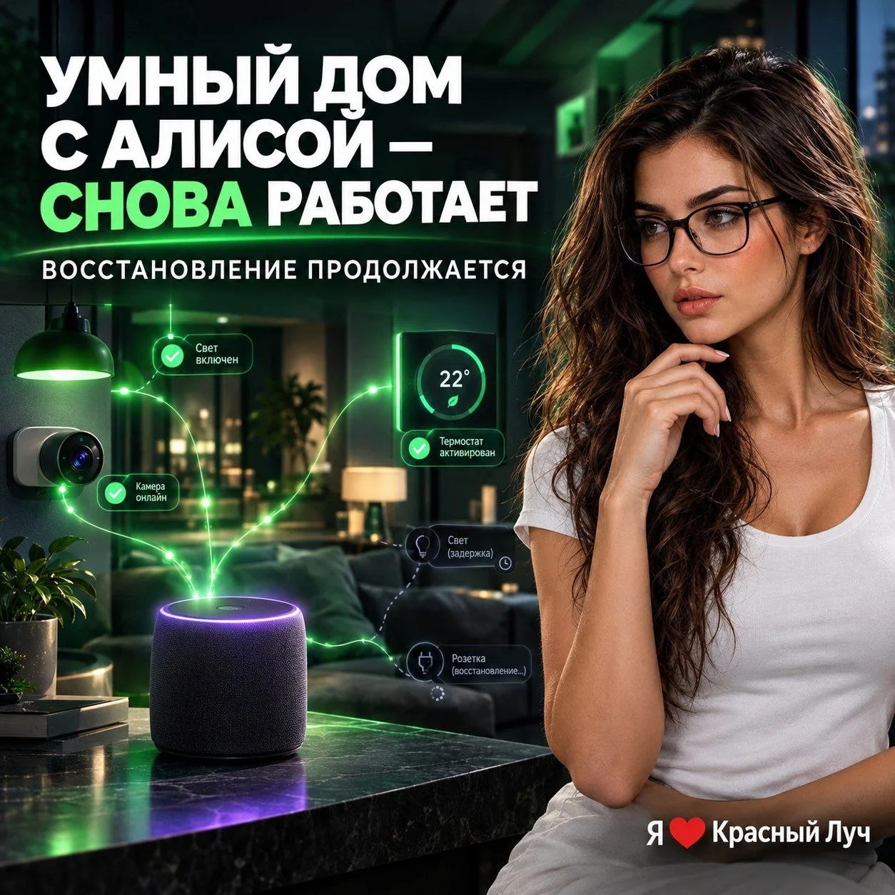 🔄 «Яндекс» восстановил умный дом с Алисой