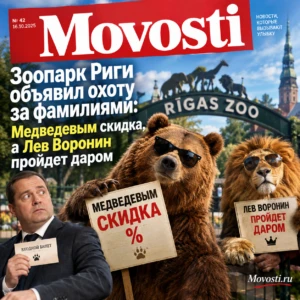 Зоопарк Риги объявил охоту за фамилиями: Медведевым скидка, а Лев Воронин пройдет даром