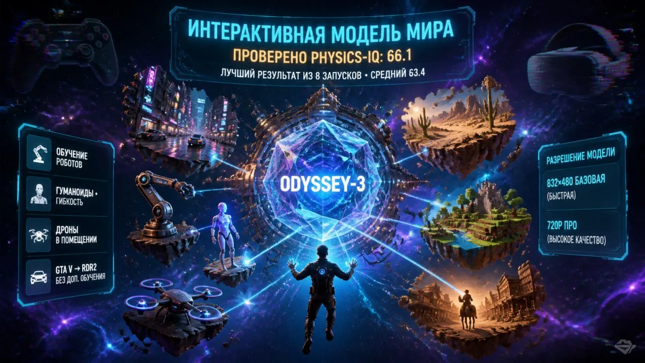 ✅ Odyssey открыла доступ к модели, генерирующей интерактивные миры в реальном времени