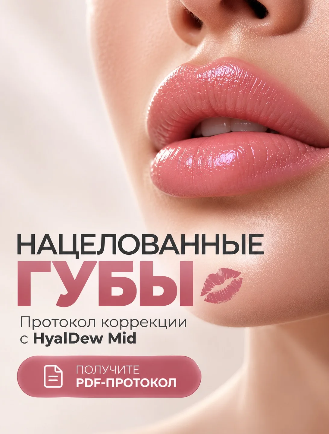 💋 «Нацелованные губы» — протокол коррекции с HyalDew Mid