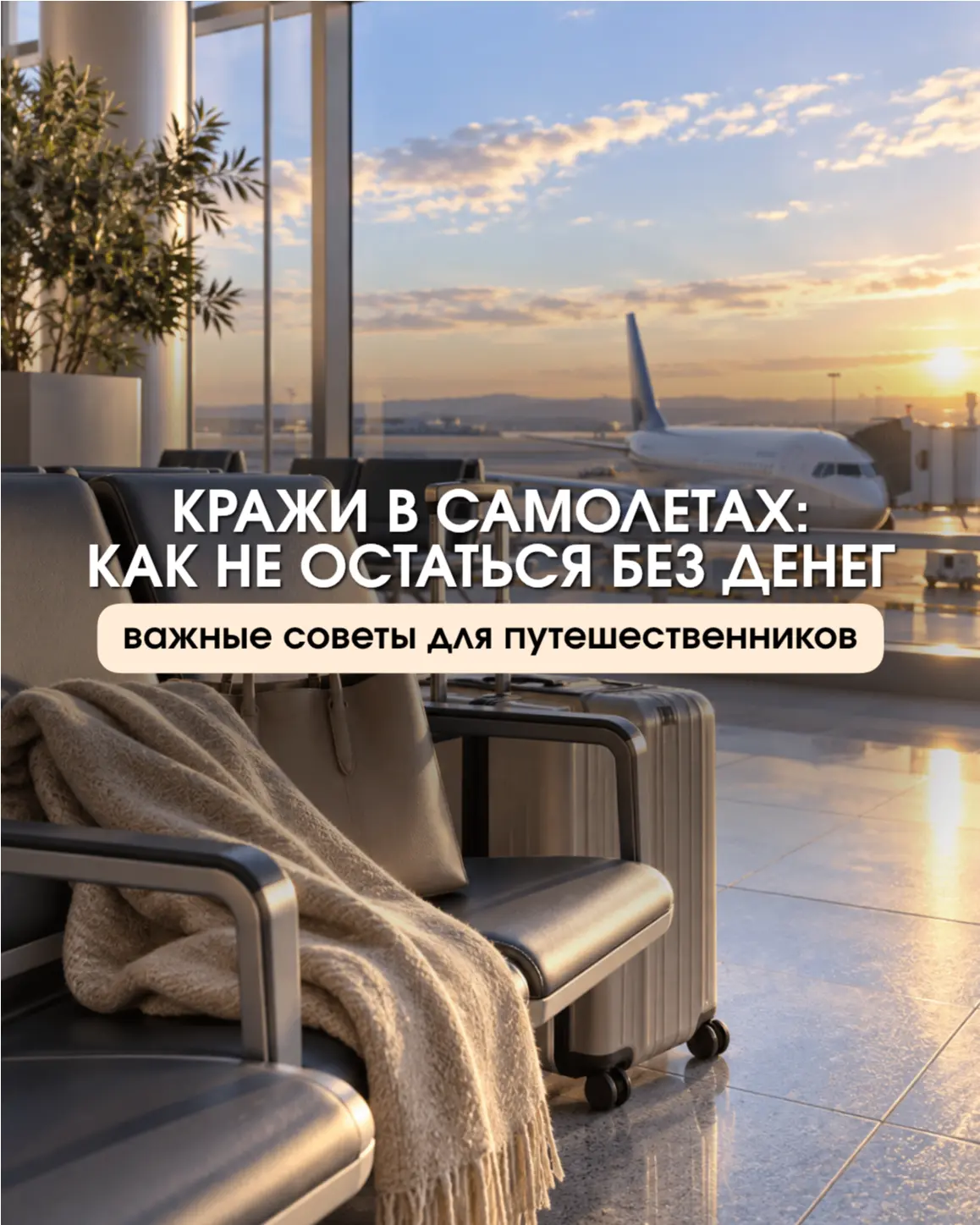 КРАЖИ В САМОЛЕТАХ: КАК НЕ ОСТАТЬСЯ БЕЗ ДЕНЕГ ✈️