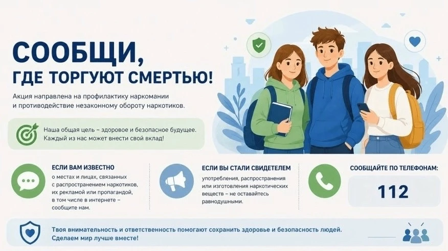 Внимание! Второй этап акции «Сообщи, где торгуют смертью»