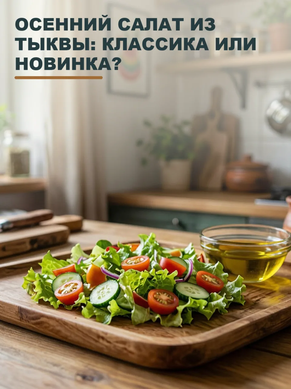 ОСЕННИЙ САЛАТ ИЗ ТЫКВЫ: КЛАССИКА ИЛИ НОВИНКА?