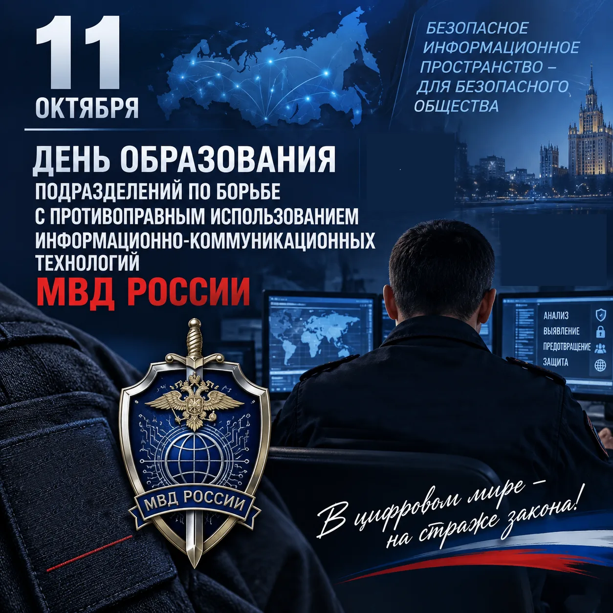 Поздравление министра Владимира Нефедова с Днем образования подразделений по борьбе с п...