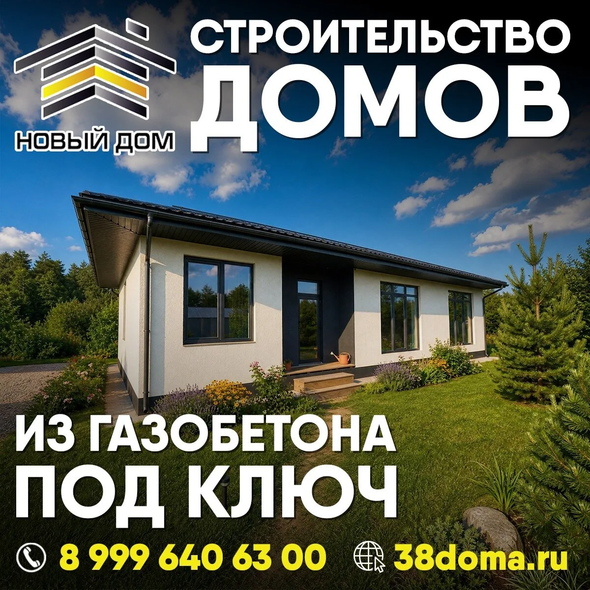 Строительство домов из газобетона в Иркутской области!