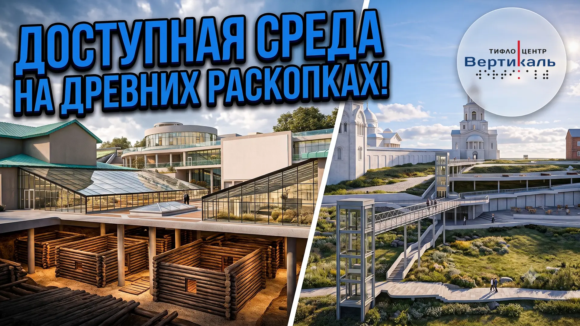 Неужели доступная среда появится прямо на древних раскопках под стеклом? Студенты из Ро...