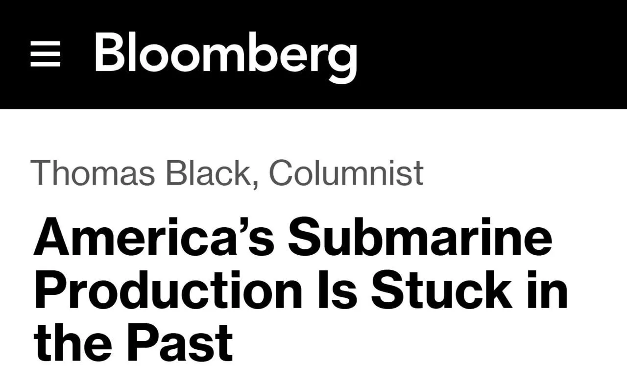 Производство подводных лодок США осталось в прошлом, — Bloomberg