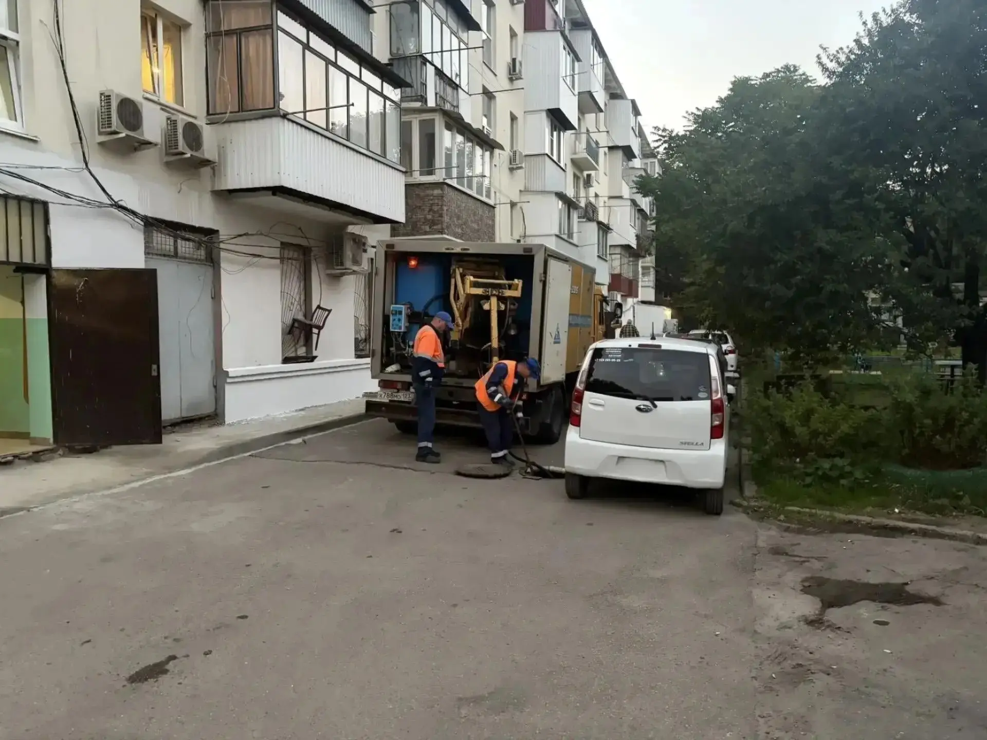 Росводоканал Краснодар ликвидировал крупный засор на внутридомовых сетях по ул. Колхозн...