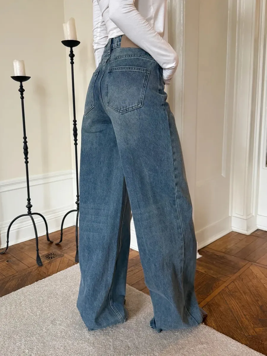 Джинсы трубы на высокой посадке wide leg, have2 https://www.wildberries.ru/catalog/1721...