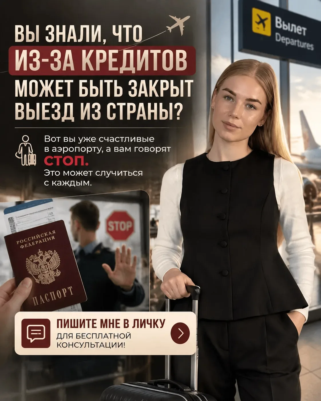 Вы знали, что из-за кредитов может быть закрыт выезд из страны?