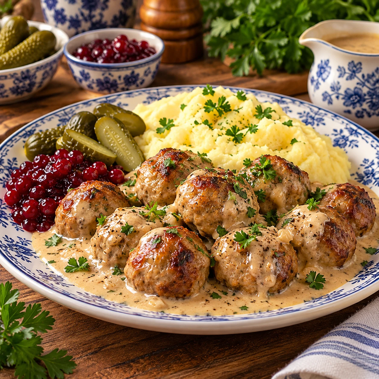 🥘 Шведские фрикадельки в сливочном соусе — ужин, от которого вся семья будет в восторге!