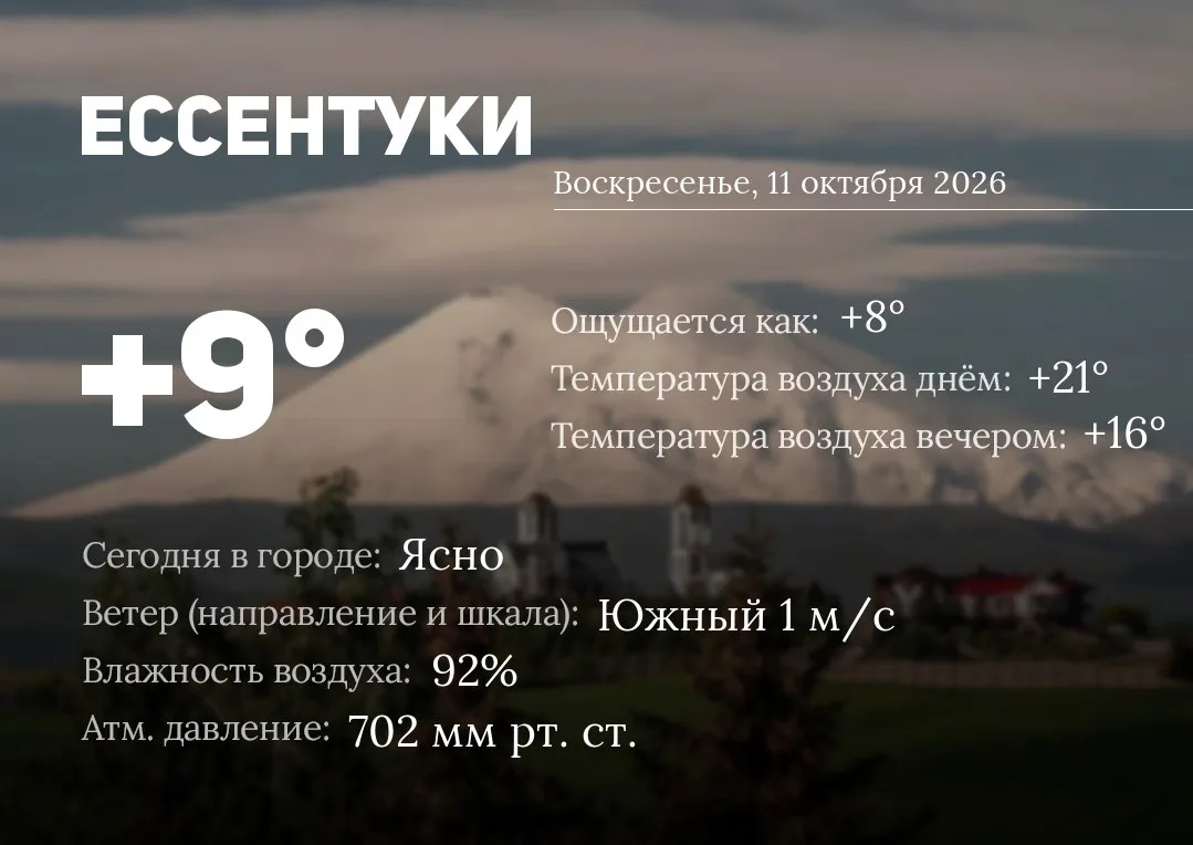 ☀️ Доброе утро, Ессентуки!