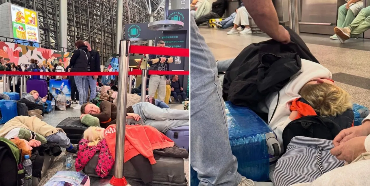 423 рейса задержали в Москве из-за угрозы атаки БПЛА — в аэропортах полно спящих прямо ...