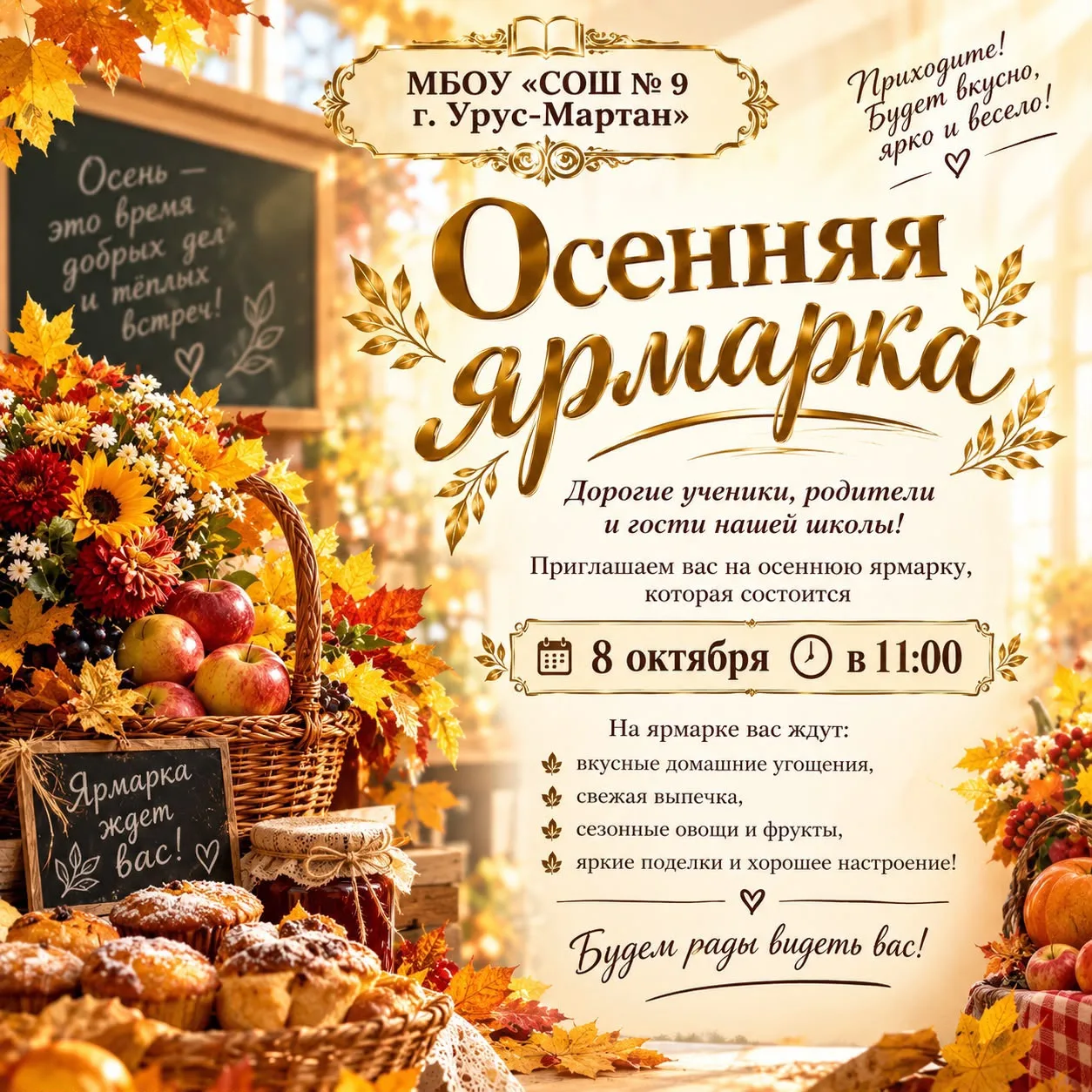 🍂 ОСЕНЬ — ВРЕМЯ ДОБРЫХ ВСТРЕЧ И ЯРКИХ СОБЫТИЙ! 🍁
